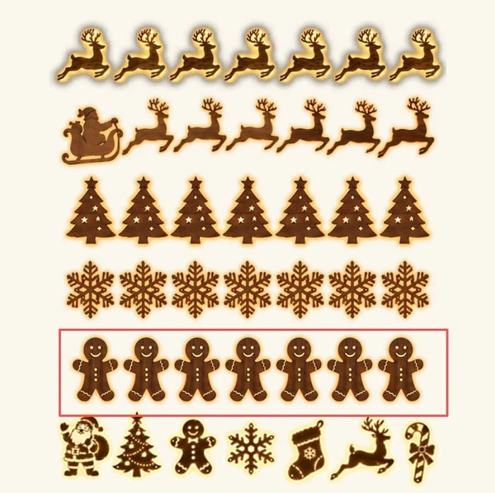 🎄Light‑Up Christmas Wall Decor, 7‑Piece Decoration Set, 6 Design Options