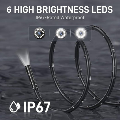 🔎 Plug-and-play endoscope camera – Compatible with Android, iPhone and iPad for direct connection