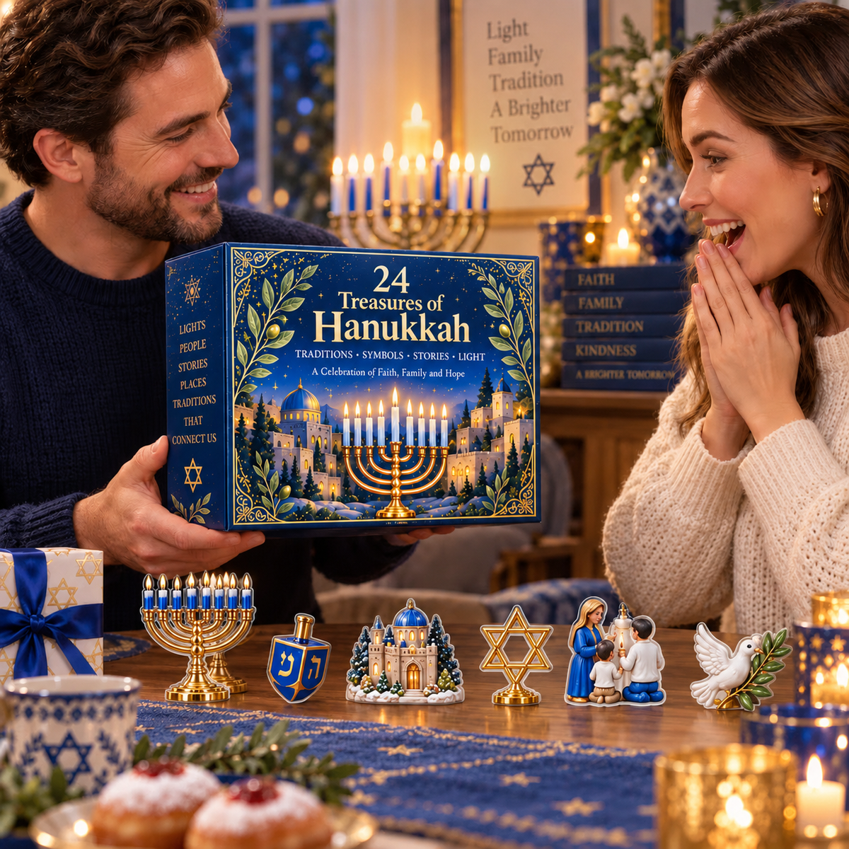 24 Treasures of Hanukkah – Traditions, Symbols & Light Countdown Calendar