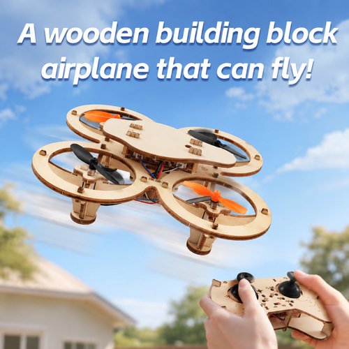 Wooden Drone DIY Assembly Kit