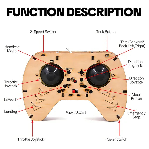 Wooden Drone DIY Assembly Kit